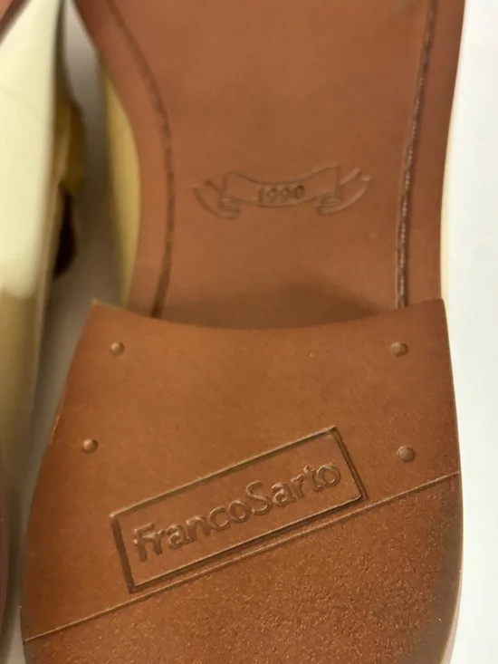 Franco Sarto Cream and White Tassel Loafers - Picture 9 of 9